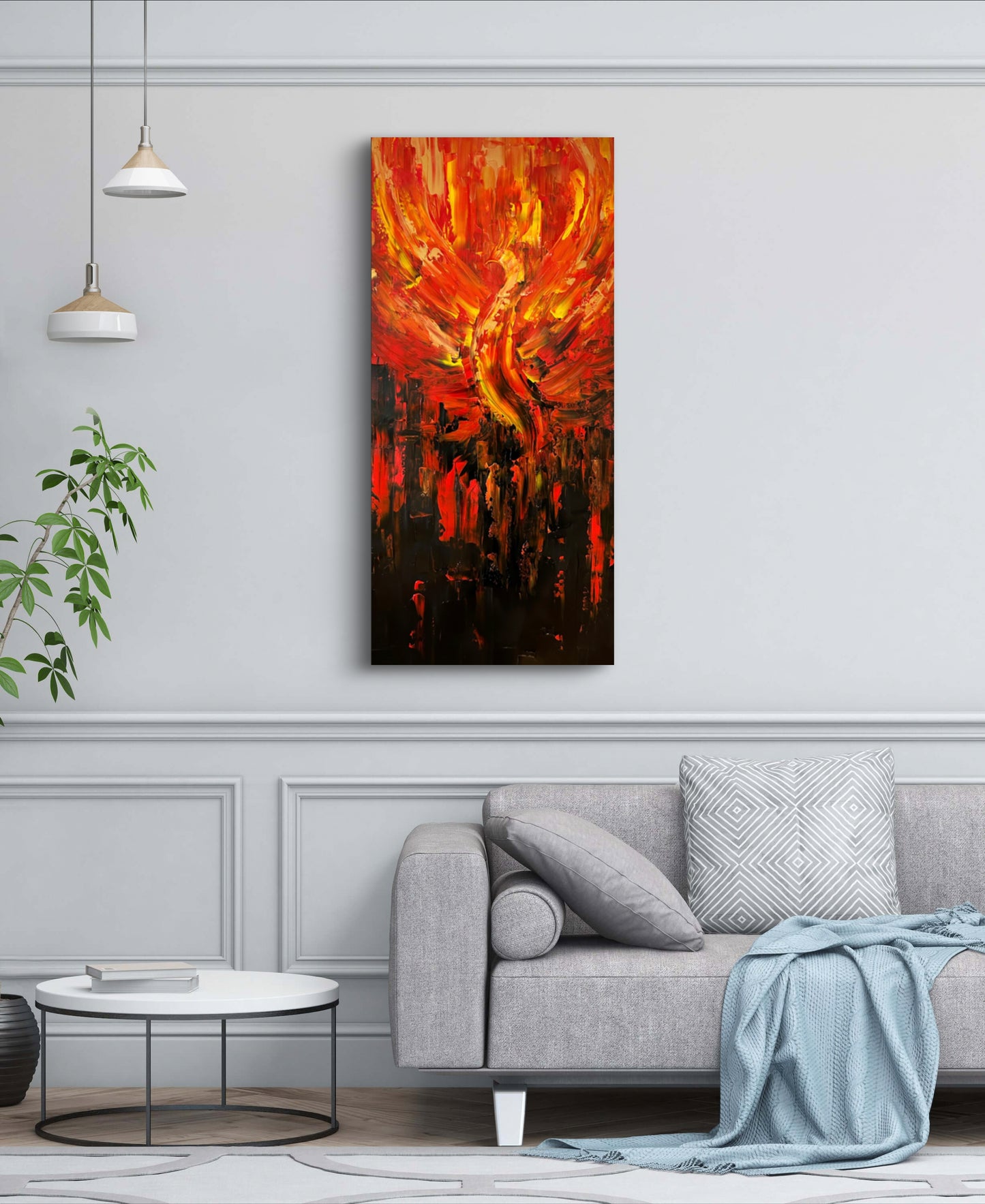 The Phoenix Rising Canvas Print (39x19")