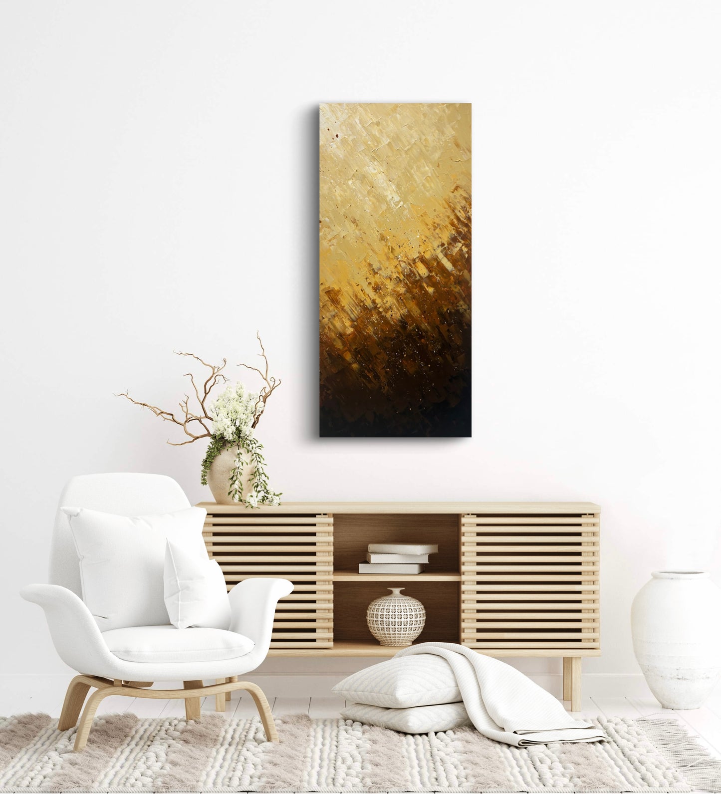 Earth - Stability, Grounding & Nourishment Canvas Print (43x19")