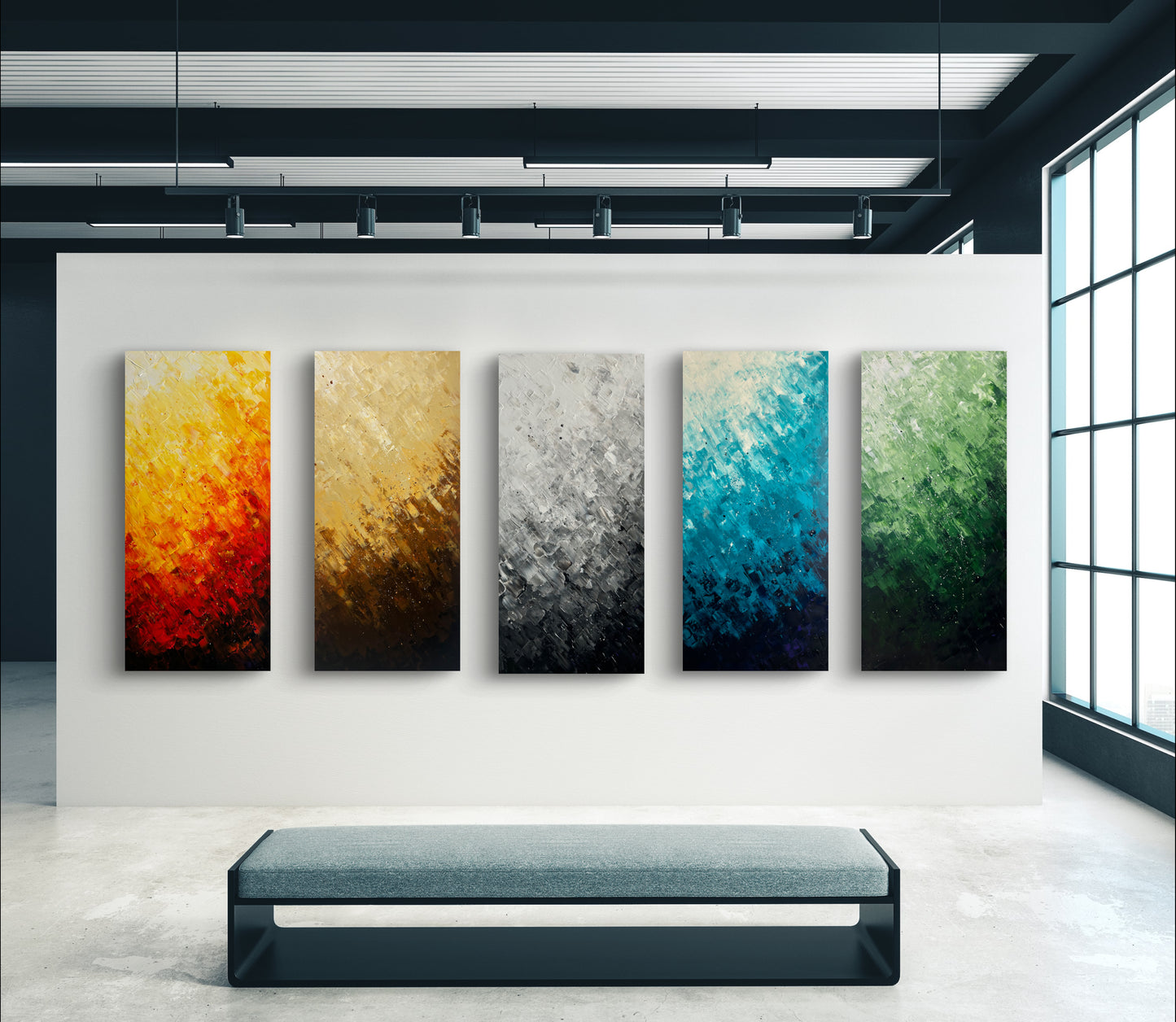 The Five Elements Canvas Print (Set of 5)