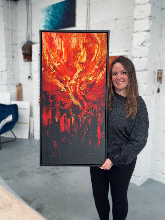 The Phoenix Rising Canvas Print (39x19")